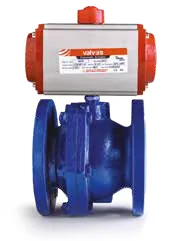 Valvos V2444815-CIFT-ETKILI İki Parçalı GG 25 Tam Geçişli Flanşlı - PNÖMATİK AKTÜATÖRLÜ ELEKTRİKLİ AKTÜATÖRLÜ