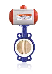Valvos V2646117-CIFT-ETKILI Wafer Tip AL- BRONZ Klape TEFLON Contalı - PNÖMATİK AKTÜATÖRLÜ