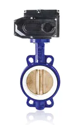 Valvos V2646217 Wafer Tip AL- BRONZ Klape TEFLON Contalı - ELEKTRİKLİ AKTÜATÖRLÜ